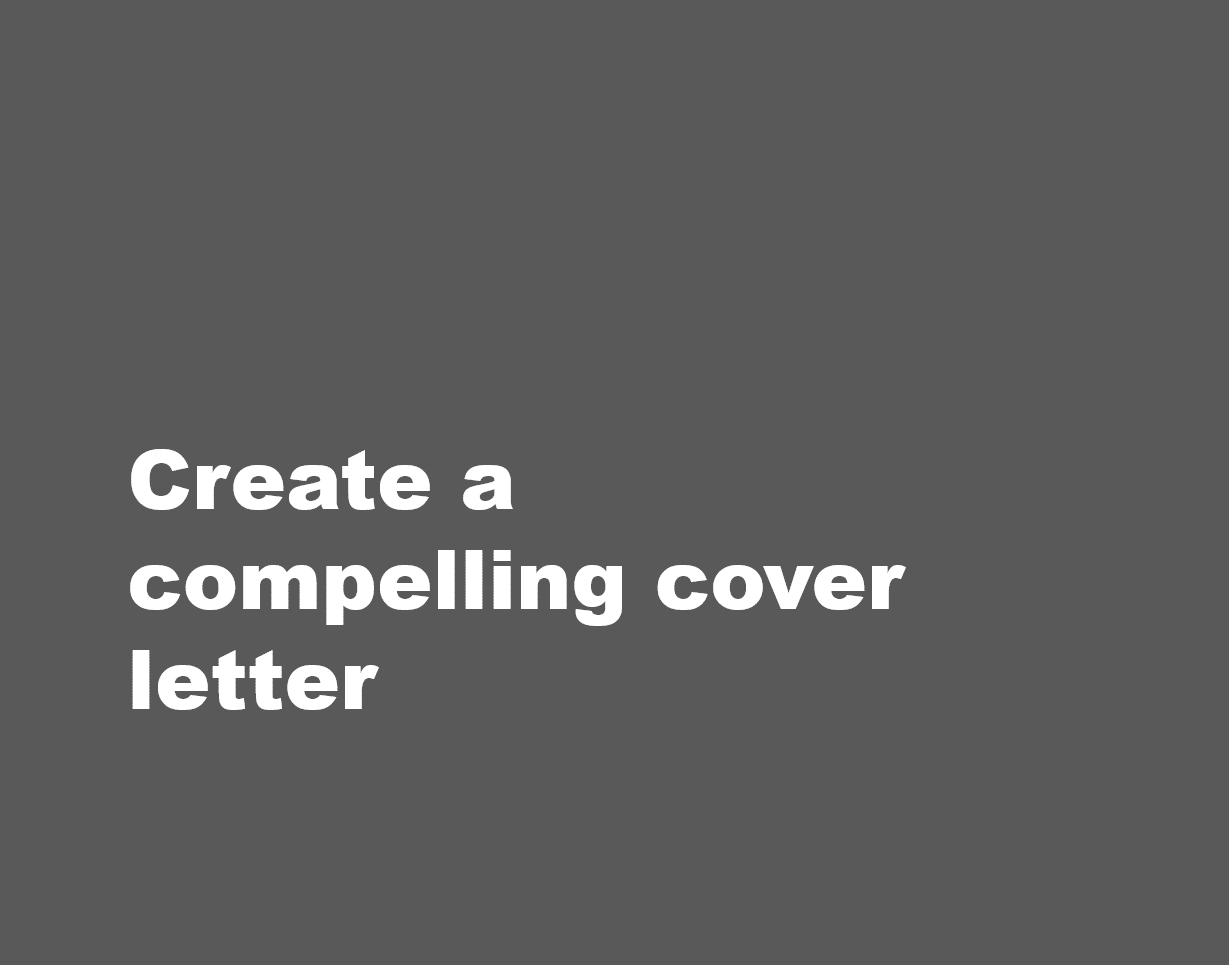 a cover letter is a one page document that